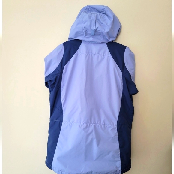 New Columbia Waterproof Light Blue and Navy Jacket, Size M/L - Picture 2 of 8